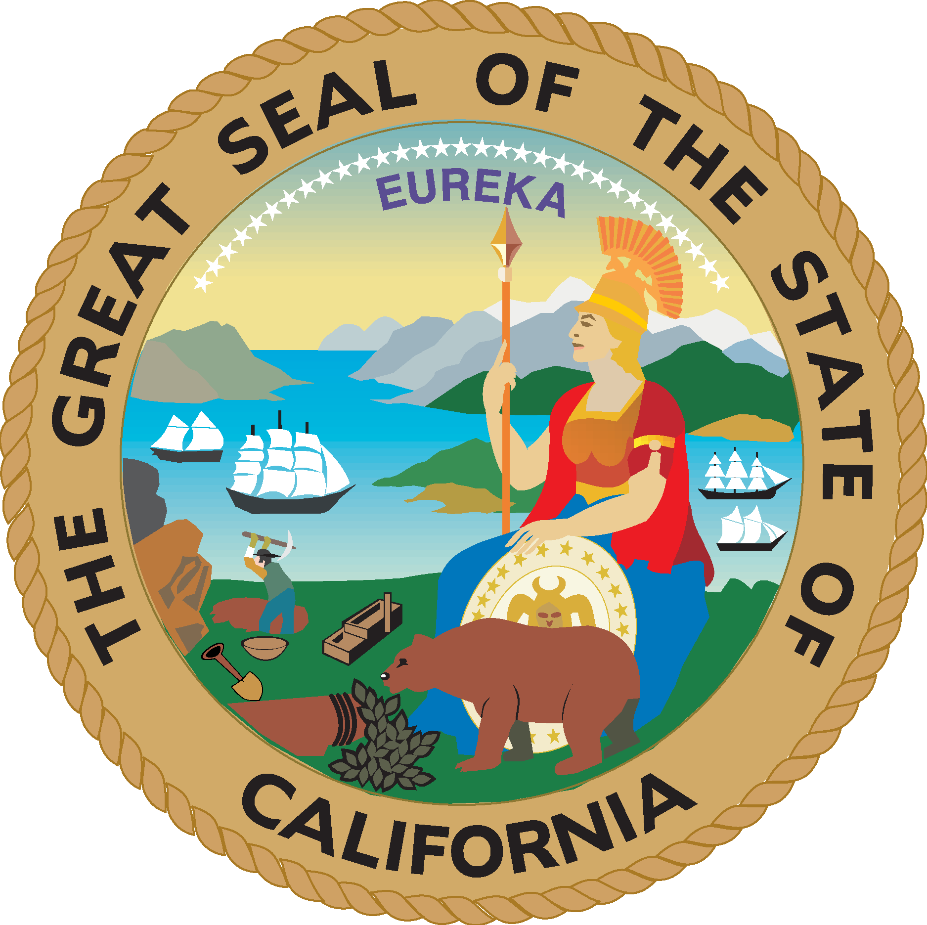 The Great Seal Of The State Of California Logo Vector Logo